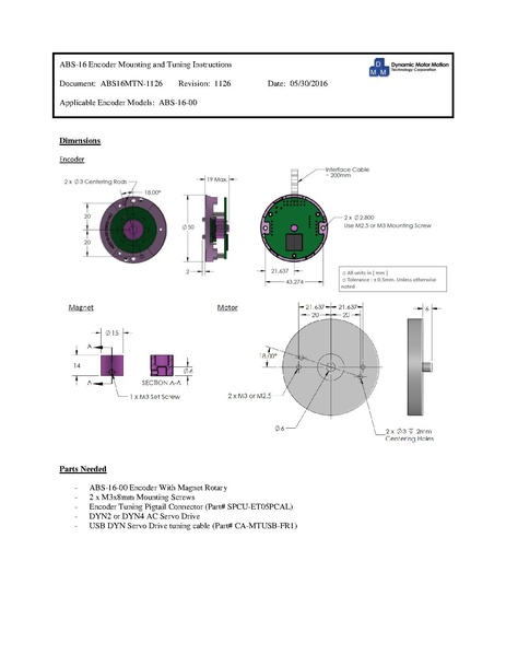 File:DMM ABS-16-00 Encoder Mounting And Tuning Instructions ABS16MTN-1126.pdf